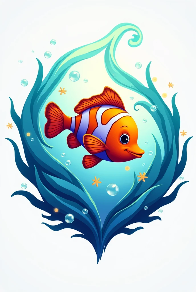 A logo for a marine aquarium store company