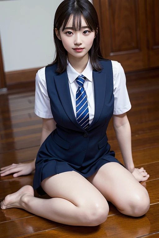 ulzzang-6500-v1.1, (raw photo:1.2), (photorealistic:1.4), beautiful detailed girl, very detailed eyes and face, beautiful detailed eyes, ridiculous, incredibly ridiculous, huge file size, super detailed, high resolution, very detailed, best quality, masterpiece, kemomimi, ((Japanese girls' high school uniform)), illustration, very detailed, CG, unified, 8k wallpaper, amazing, Fine details, masterpiece, best quality, very detailed CG uniform 8k wallpaper, light on face, cinematic lighting, 1girl, , ((no panties)), ((dynamic pose))), (camel toe), (half), (pantyhose), (knee-bending leg sitting))