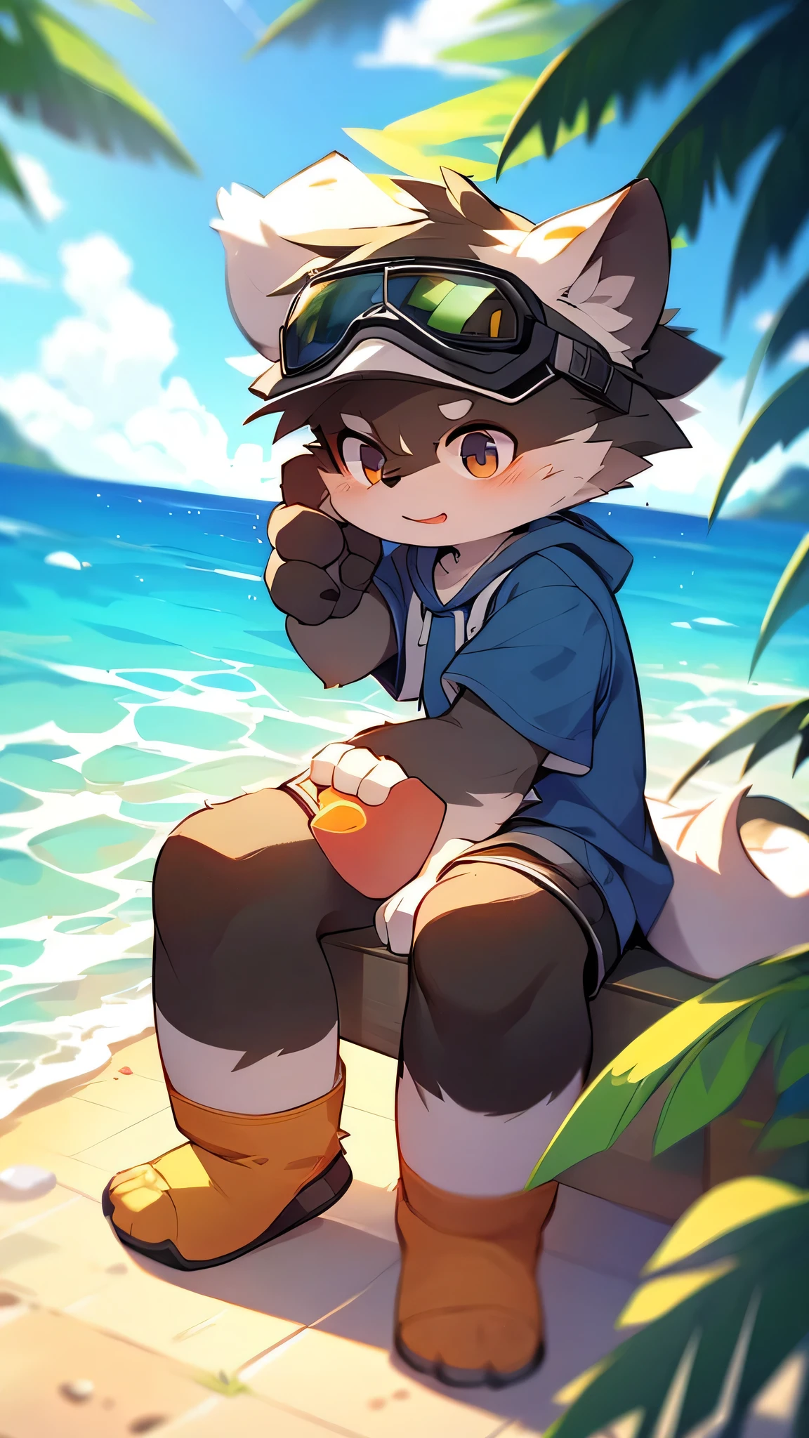 author：jrjresq, author：Kirito, mammal, furry, male, Alone, knew, visor,Beach Soccer