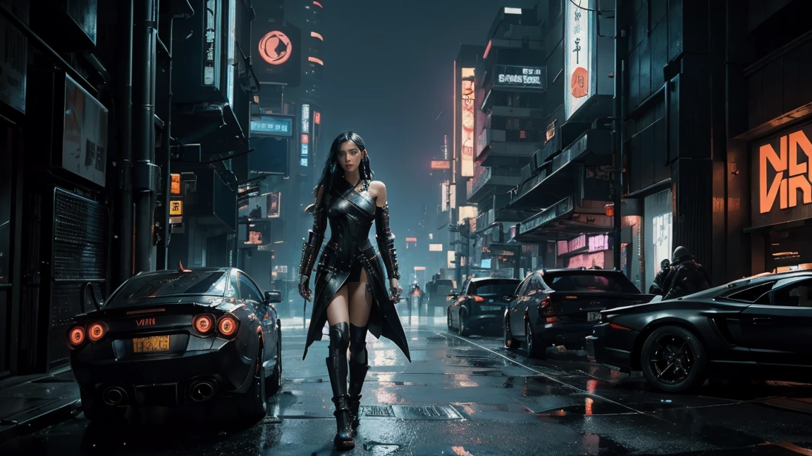 ((Cyberpunk Style))、High-tech city、mechanical strengthening、(High-tech fantasy)、Robotics、Blade Runner 2049、
