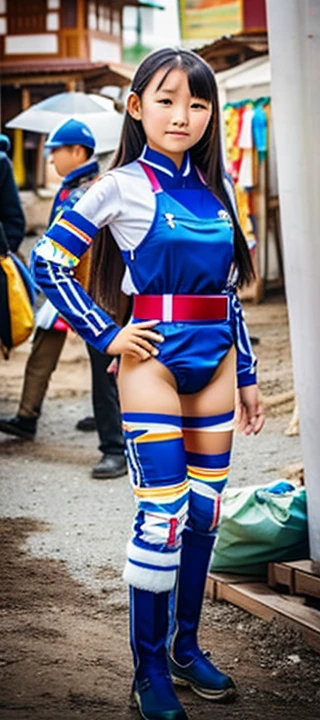 Mongolian Girl, 12, ((Wearing a Diaper))