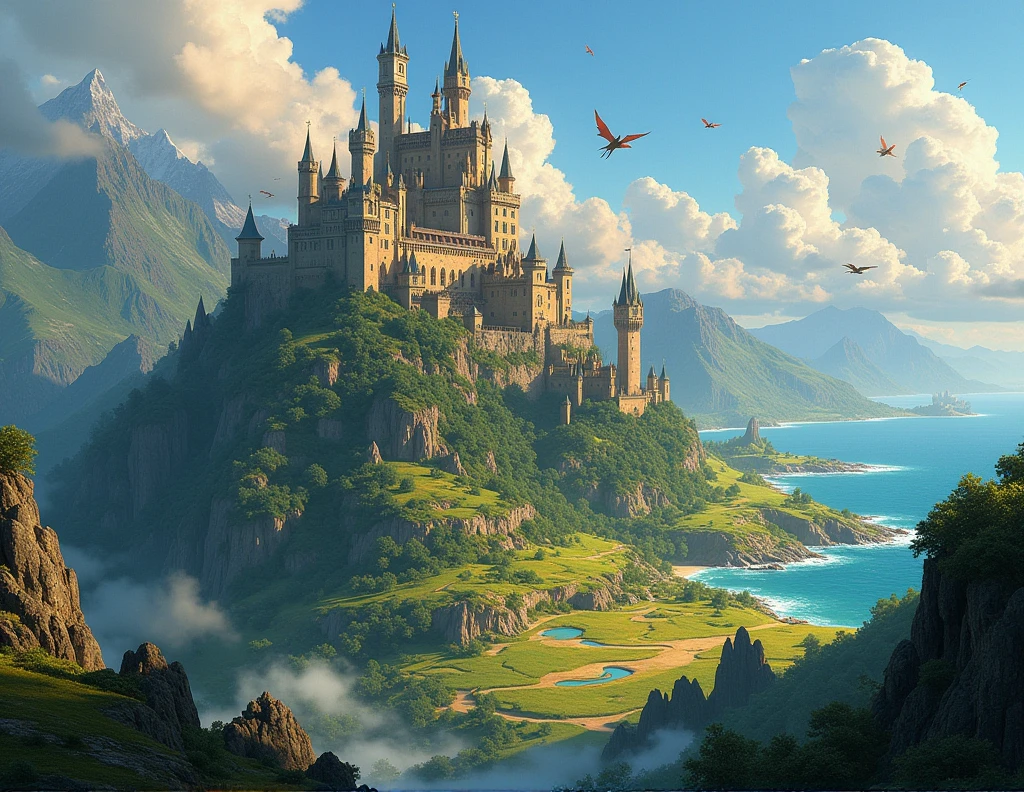 Design me two continents that contain 12 kingdoms, only 12 kingdoms