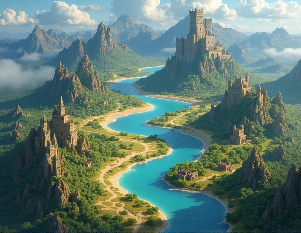 Design me maps of two continents that contain 12 kingdoms, Only 12 kingdoms
Characteristics of a fantasy world