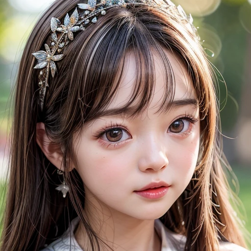 NSFW, 8k, High-level, absurd, masterpiece, best quality, primitive, very detailed CG, very detailed wallpaper, perfect lighting, Extremely detailed (((The personifying " Olivia Hussey " as a Little Girl))), MysticSight, Tyndall effect, Tyndall scattering, Studio gray background with (many Dazzling RainbowColor particles BokeH:1.28), (RoundlyButts, ThighGap), (Exposed:0.4), (Assfocus with looking ahead), BREAK (NOGIZAKA face variations) Extremely Detailed very KAWAII face variations, perfect anatomy, Childish, captivating gaze, elaborate detailed Eyes with (sparkling highlights:1.28), long eyelashes、Glossy RED Lips with beautiful details, Coquettish tongue, Rosy cheeks, Radiant PearlSkin with clear transparency . { (Dynamic LifeLike expressions:1.4) | :d) }, (large eyes:-1) .