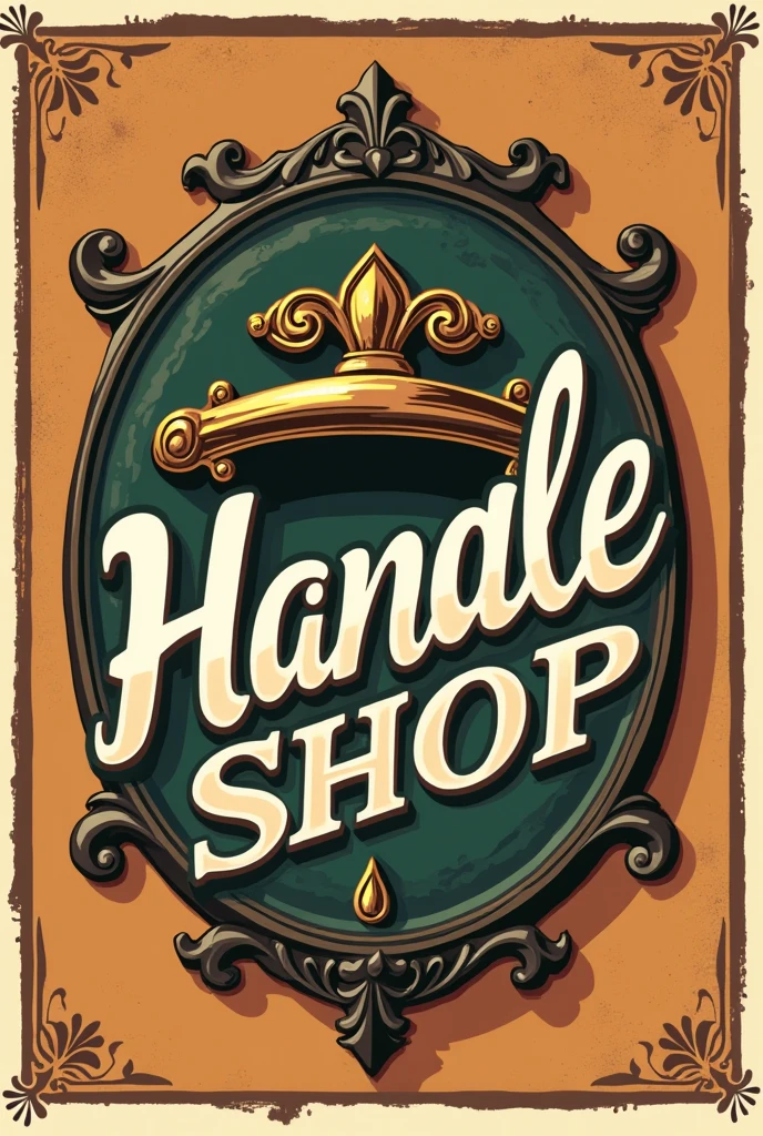 Logo for a slightly retro handle shop