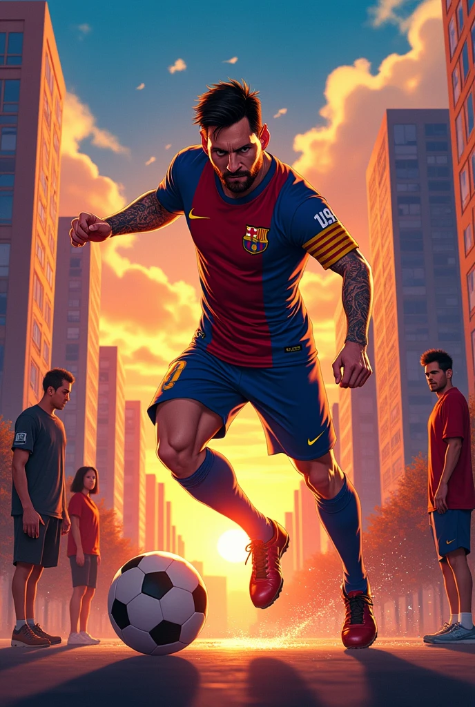 Messi in One Punch Man Anime