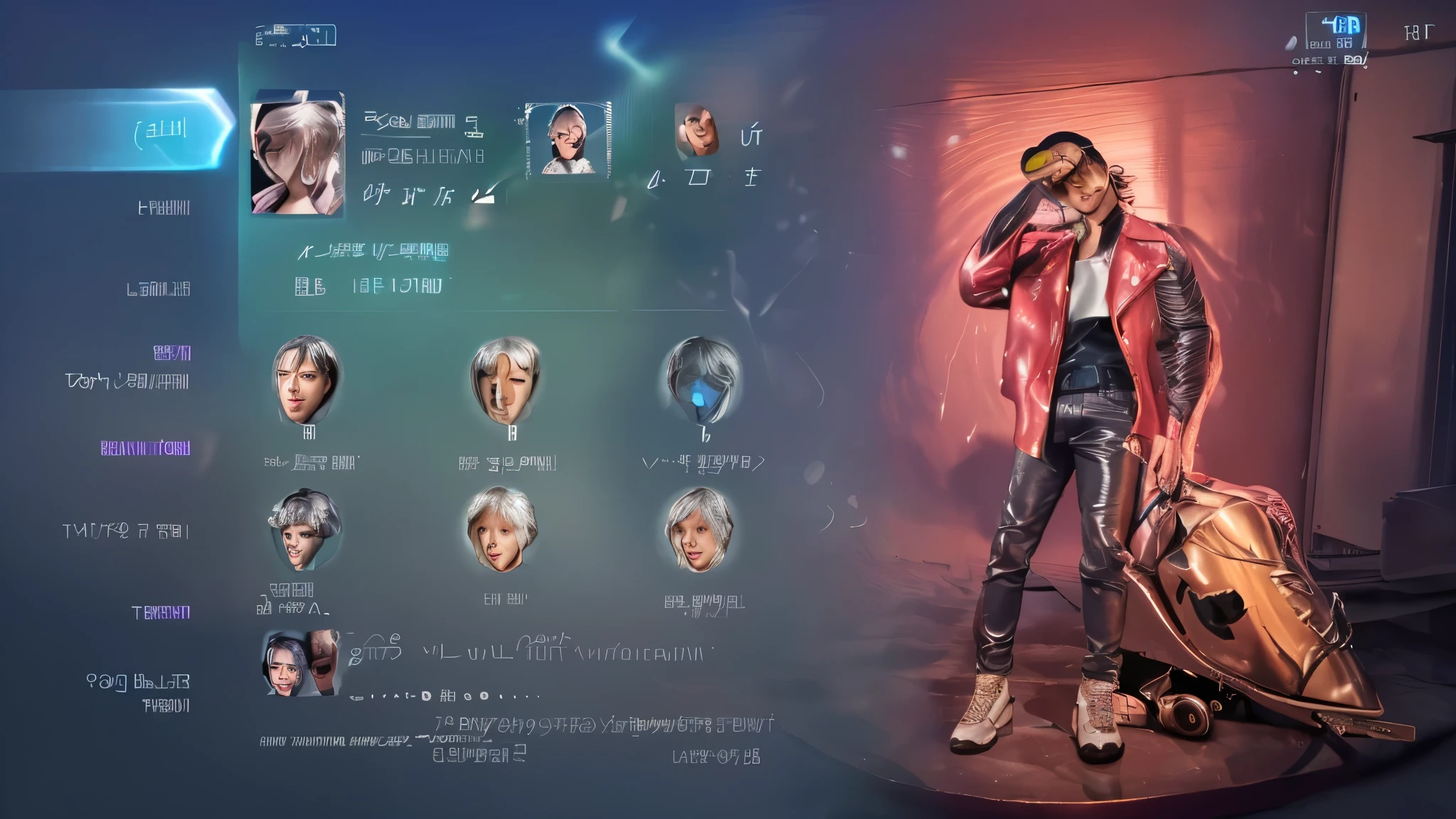 Handsome young man wearing a leather jacket, wearing a cap, with silver hair, holding ice cream, silver messy hair, handsome, (8k, RAW photo, photorealistic:1.25) ,( lipgloss, eyelashes, man, gloss-face, glossy skin, dark skin, dark snik, male, best quality, ultra highres, young man, depth of field, chromatic aberration, caustics, Broad lighting, natural shading,Kpop idol) looking at viewer with a serene and god-like happiness,