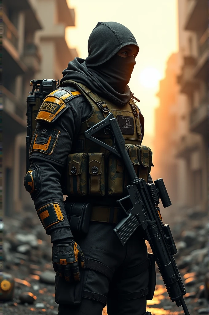 Create an image of the video game call of duty ghost gold