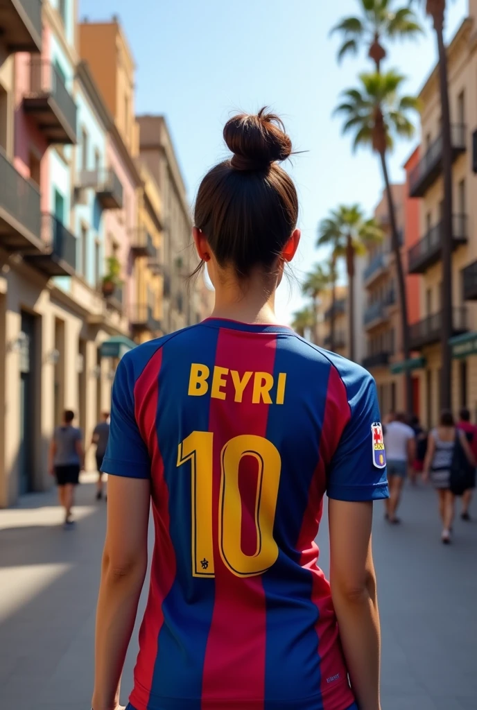 Barcelona shirt with Beyri's name, women's