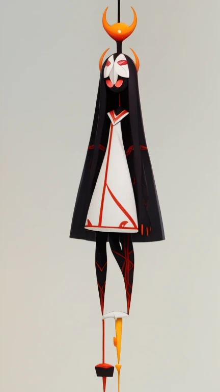 height: 130cm Standing picture Simple design The dress is a one-piece camisole Sleeveless No sleeve Long Hair Long black hair Hair is black Red eyes Shoulder-baring ahoge Kokeshi