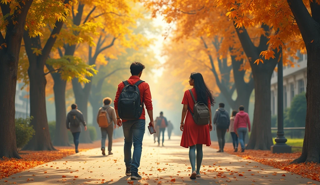 पहली मुलाकात: सौरभ और आर्या की पहली मुलाकात कॉलेज के कैंपस में हुई। दोनों अपने-अपने दोस्तों के साथ थे, जब गलती से उनका आमना-सामना हुआ। सौरभ की किताबें गिर गईं, और आर्या ने उन्हें उठाने में मदद की। उन दोनों की नज़रें मिलीं, और एक अनजाना सा एहसास दोनों के दिलों में जाग उठा।