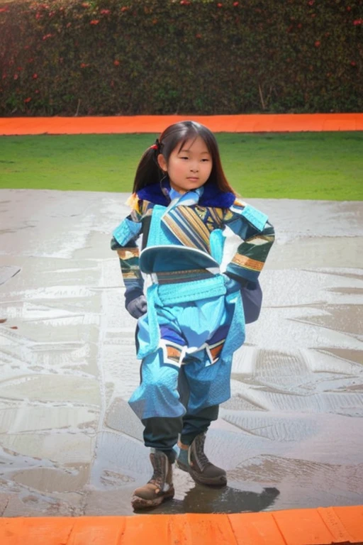 Mongolian Girl, 12, Diaper