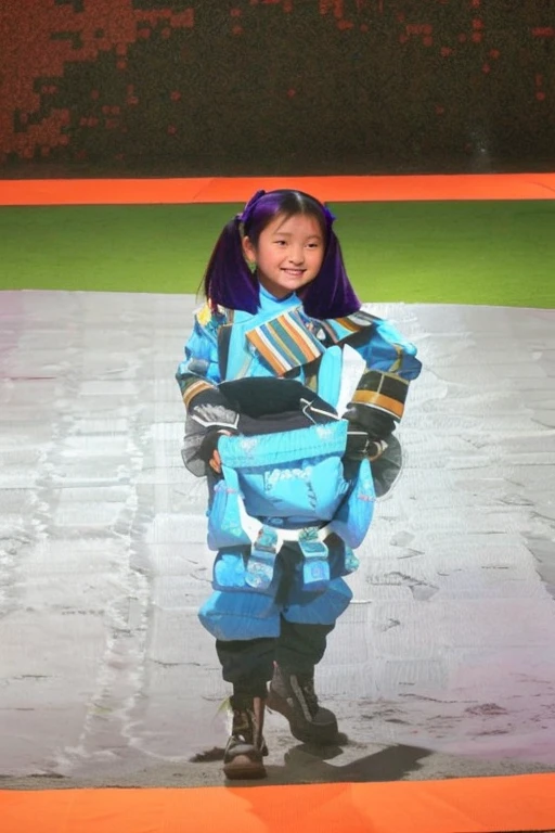 Mongolian Girl, 12, Diaper