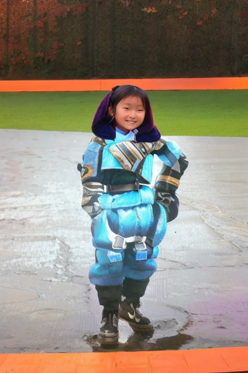 Mongolian Girl, 12, Diaper