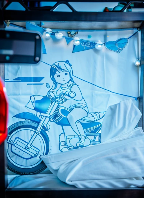 Mongolian Girl, 12, Diaper, Motorcycle