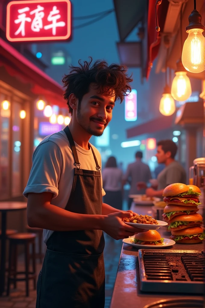 Mayank Boy jar boyas 25 y o akti restrunt a kaj korto ar or duty used to be at night make a cinematic and animation like this