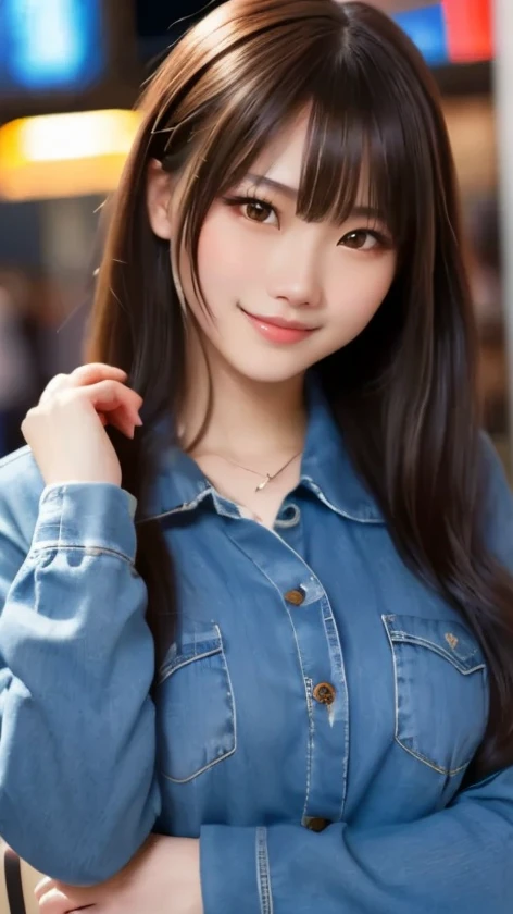Close up portrait of woman in denim shirt and jeans, Korean Girls, Chinese Girl, Beautiful Korean Women, Beautiful young Korean woman, Gorgeous Young Korean Woman, Young and pretty Asian face, Girl cute beautiful face, Beautiful Asian Girl, Young and pretty girl, Gorgeous Chinese Model, Young Asian, Cute young woman, Japanese Model