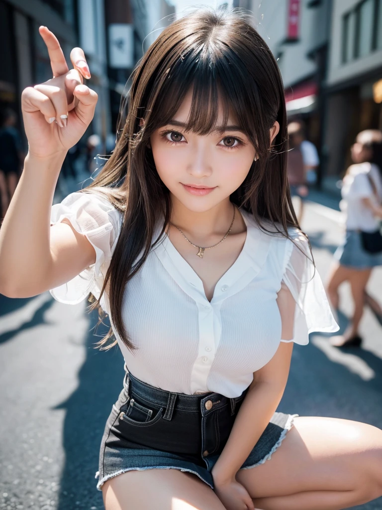 Black Dress、Long Hair
