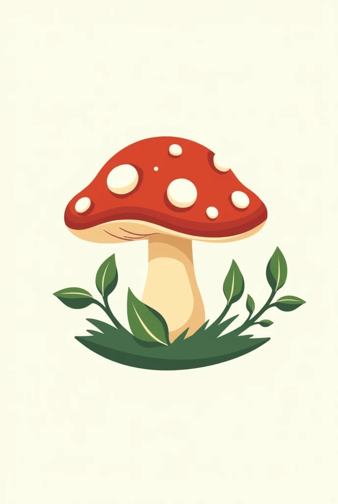 Create a logo that has some reference to mushrooms