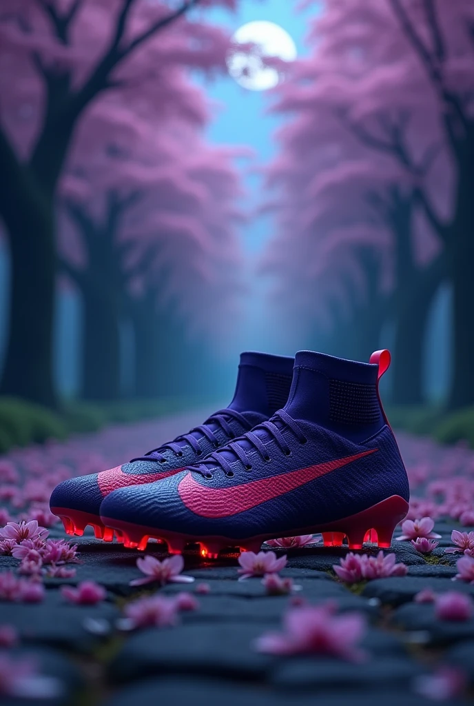 Purple Nike cleats that Sasuke Uchiha would wear.
