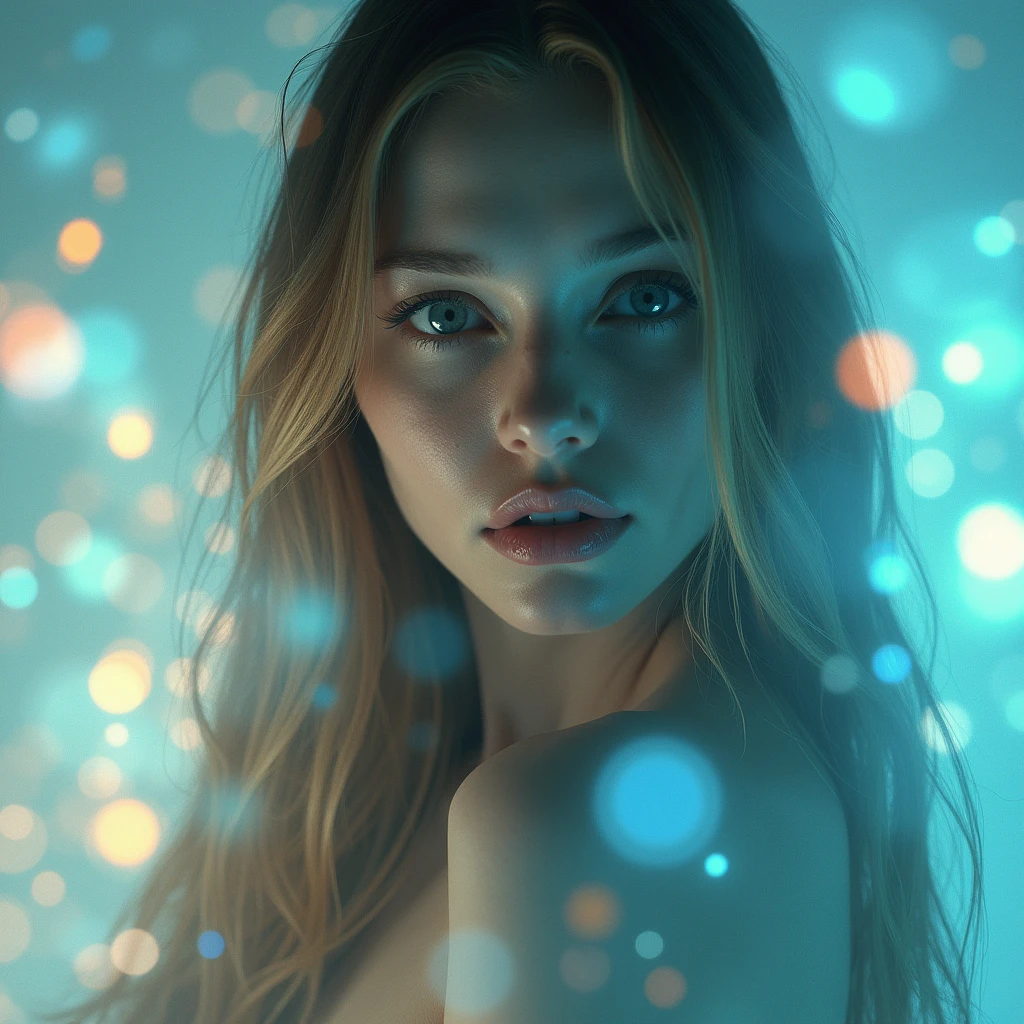 (Hyper-realistic CG, Natural Light, Realistic, Highly Detailed, Photo, Masterpiece, High Quality, ), Romantic, Upper Body Angle, Beautiful Perfect Face_Translucent Light, Surreal, (Detailed and Accurate Hand Drawing, Subtle Features), Sitting, Dynamic Colors, Clear Sky, (Best Quality, 8K, Hyper-realistic:1.2), (Highly Detailed, Realistic Best Illustration:1.37), Bright Background, Exquisitely Detailed, Amazing, Fluorescent, Glowing, Bioluminescence,