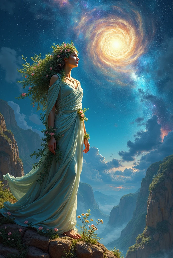 Gaia and Uranus, the birth of the Olympian gods