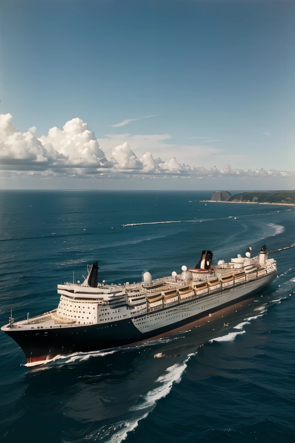 Ocean liner in 1956s