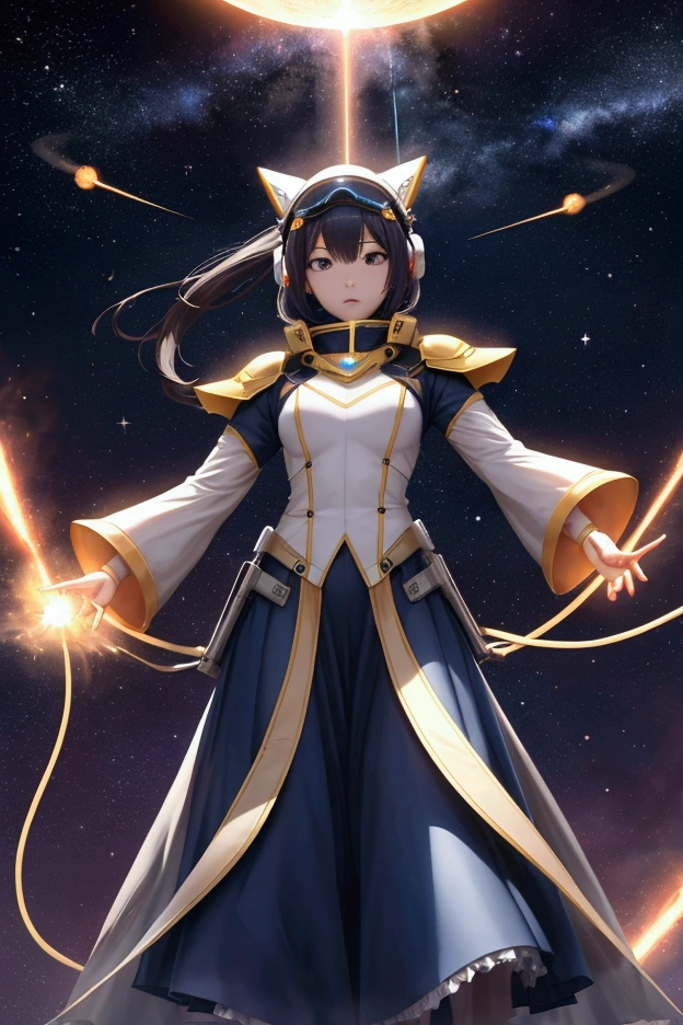 name: Stellar Night（Stella Knight）
real name: Lee Anderson (Lee Anderson)
place of birth: Los Angeles、California Age: 28 Years Old Background Story:
Lee AndersonはNASAのエンジニアであり、He is also an astrophysicist.。one day、NASA&#39;s space station is hit by an energy wave from another dimension.、His body absorbs the energy of the planet.。the result、He is a hero with extra-dimensional powers.、Stellar Nightに変わる。his mission is、Protecting Earth from cosmic threats and interdimensional instability。

ability:
Stellar Energy Manipulation:

Harnessing the energy emitted by the sun and stars、Can create a barrier to defend against beam attacks.。
Capable of moving at close to the speed of light。
Gravity operation:

Ability to freely control gravity on oneself or other objects。Make enemies float、You can free yourself from gravity and fight like in outer space.。
宇宙感知ability:

Detecting life and threats in outer space、Possible to communicate with extraterrestrials。
Interdimensional Journey:

Open the door to another dimension、他の次元に移動するability。This、Fighting against evil from another dimension、Eliminate the extra-dimensional threats that exist on Earth。
character:
Calm: Very theoretical、Have the calm judgment of a scientist。
Sacrificial Spirit: Always protecting the Earth and humanity、I am prepared to sacrifice my life。
introverted: I often spend my time alone immersed in thought.、I have difficulty getting deeply involved with others。
Weaknesses:
Excessive energy absorption: Absorbing too much star energy puts a great strain on the body.、There is a risk of losing control。
Emotional Fluctuations: When emotions become unstable、Energy cannot be handled accurately。
Costumes:
design: Costumesは宇宙をイメージした黒と金の模様が施され、A star symbol shines on the chest。The helmet has a visor、Equipped with a function to analyze enemy movements。
Stellar Nightは、Facing a cosmic threat、A hero who fights to protect peace on Earth.。