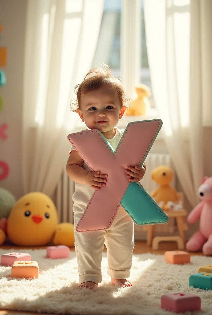 A stand with Alphabet x