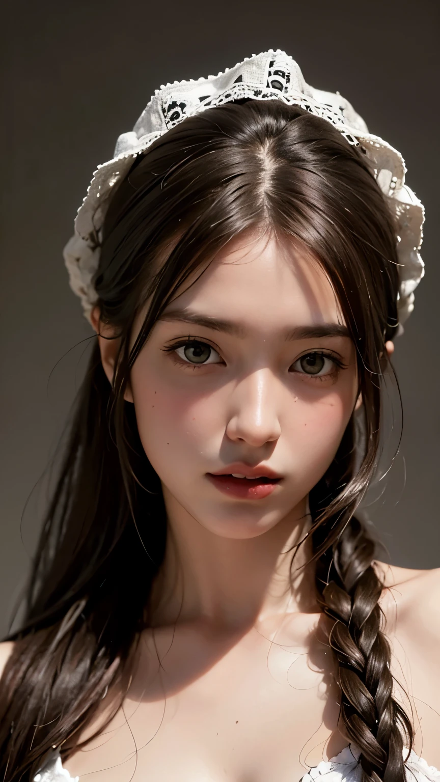Highest quality, masterpiece, Ultra-high resolution, (Realistic:1.4), RAW Photos, one person&#39;s, Off the shoulder, Deep Shadow, Moderate, short hair, roadside, 20-year-old,Cute Face, Tight shirt,(head shot:1.5)