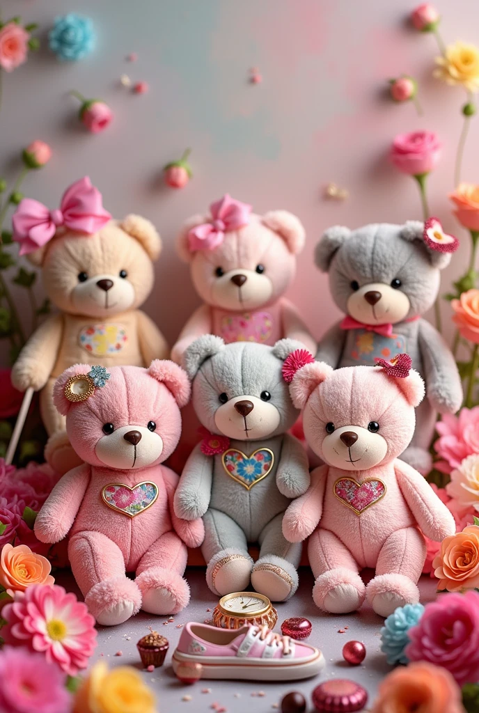 Teddies, Ladies clothes, Watchs, Sneekers, Flowers, chocolates add to some bisnuss logo