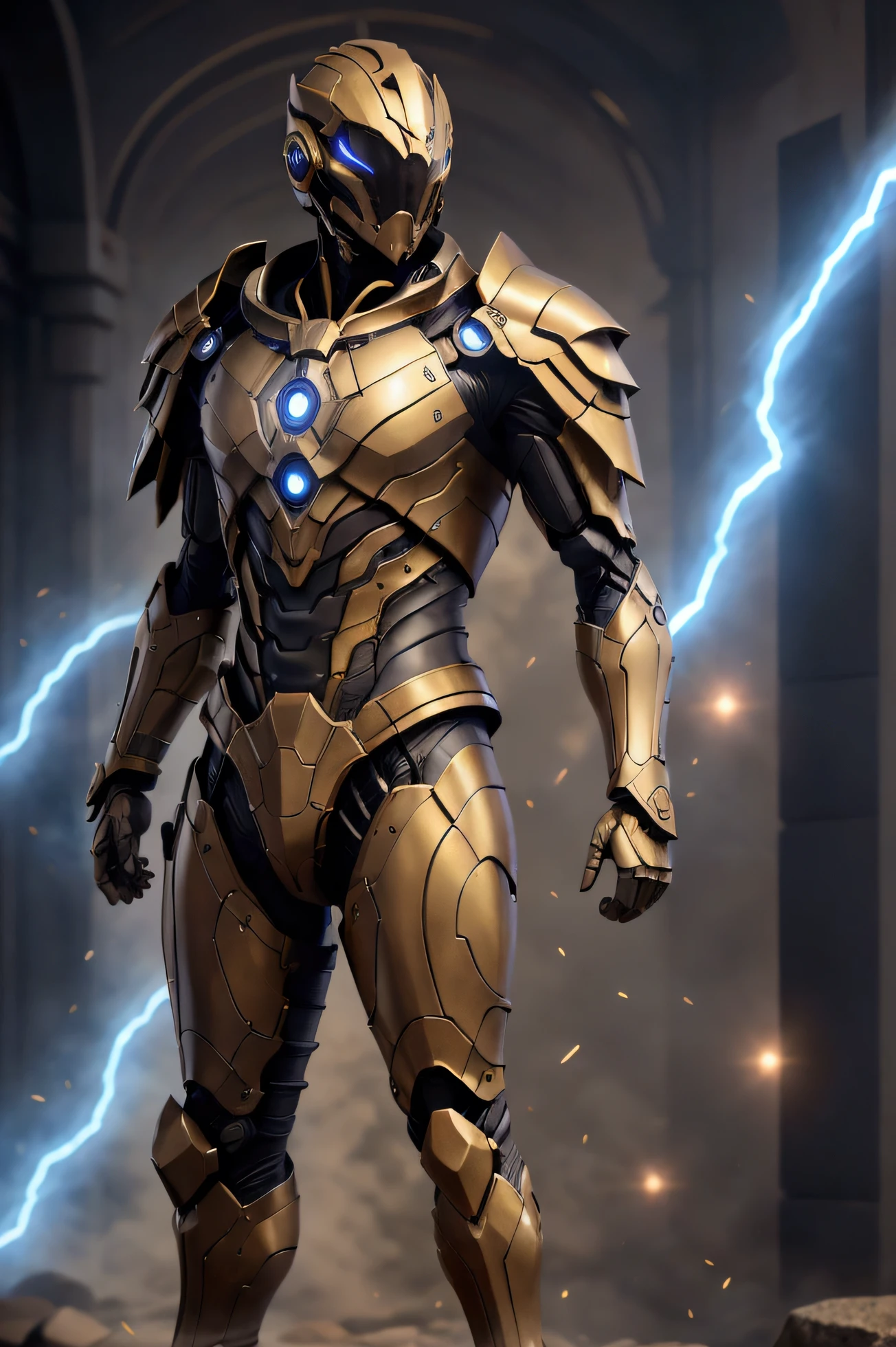 name: Stellar Night(Stella Knight)
* real name: Lee Anderson (Lee Anderson)
* male
* place of birth: The Angels、California
* age: 28 years old
1. Overall Design and Theme
* Color Palette: Main Color Black Symbolizing the Dark Universe、Golden Accents Reflecting Starlight。Black Suit Seamless and Glossy、Express the Infinite Feeling of Deep Space。Gold Used for Energy Sources and Lines、Suggests Power Flowing Through Costume。
* Starry Pattern: The chest and arm、Patterns Resembling Constellations Glow on His Feet、Glows Brighter During Combat or When Using Energy。This、Gives an Aura of Intimidation by Visually Demonstrating Cosmic Power to Enemies。
2. Helmet
* shape: Helmet are streamlined、Complements Suit's Overall Smooth Design。Especially from Head to Back、Glowing Lines for Concentrating Energy。
* visor: Transparent and golden shield visor、Built-in Technology Enhances Vision。Analyze Cosmic Stars、Can Read Enemy Movements and Energy Patterns During Combat。When the visor is closed, it has the atmosphere of a spaceship cockpit、Represents Hero's Precision。
* Face Guard: Face Guard deploys as needed、Can Become a Complete Space Suit。This、Lee Anderson can fight and move in space with the Helmet on。
3. Bodysuits
* material: Suit is made of nanofiber material、Lightweight Yet Very Strong。Can Withstand Rapid Temperature Changes in Space and Other Dimensions、Designed to Adapt to Cosmic Energy。Auto-repair Function Through Nanotechnology、Minor Damage Can Be Repaired Quickly。
* Energy Line: Chest to Shoulders、arm、Golden Energy Lines flow down the legs、Visually expressing that Stellar Night is absorbing star energy。When Energy is Fully Charged、Lines are moreover bright and luminous、Indicates That His Power Is at its Peak。
4. Gloves
* Fingertips: Devices Embedded in Fingertips for Concentrating Energy、Emit Beams、Used When Forming a Barrier。Can Control Stellar Energy Just by Holding Out His Hand。
* smart technology: Gloves have tactile feedback capabilities、Built-in Sensors to Sense Enemy Attacks。This、Preemptively Sense Enemy Moves、Reflexively Enables Evasion and Defense。
5. boots
* Magnetic System: Boots have the ability to control magnetism、Can Stand Firm on Ground Even in Space or Environments with Unstable Gravity。Utilize Metal Surfaces on Space Stations and Planets、Can Walk Freely on Walls and Ceilings。
* Flight features: Gather Energy、Ability to Fly Through the Air at the Speed of Light、Effect of Light Emitting from Feet。Built-in Energy Boosters、Can Leap from Earth to Outer Space in an Instant。
6. cape
* スターバーストcape: Stellar Nightのcapeは、Made of a special energy material、Usually Short、Glows Like the Stars During Combat and Flight。capeの端は光の粒子で構成され、Has an Effect of Disorienting Enemies。moreover、Diffuses Energy in Space、Functions as Propulsion。
Special Equipment
* Energy Blade: Blade mounted on his right arm、Can Concentrate Stellar Energy to Convert into a Physical Sword。Normally Invisible、Glows Brightly During Combat、Slash your enemies。
* Holo-shield: Holo-shield Embedded in Suit、Automatically Activates When He Fights。Not Only Physical Attacks、Can Protect Against Energy Attacks and Interdimensional Interference。
This costume is、Maximizing Stellar Night's cosmic abilities、Design Represents His Style and Strength。