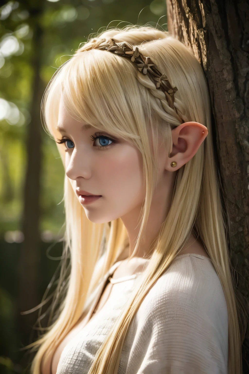 Blonde Elf　brown　Big Breasts