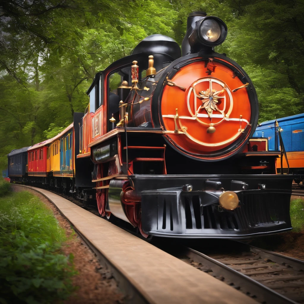 Multi-service train logo, decoration services and scenery creation for birthday parties and conferences