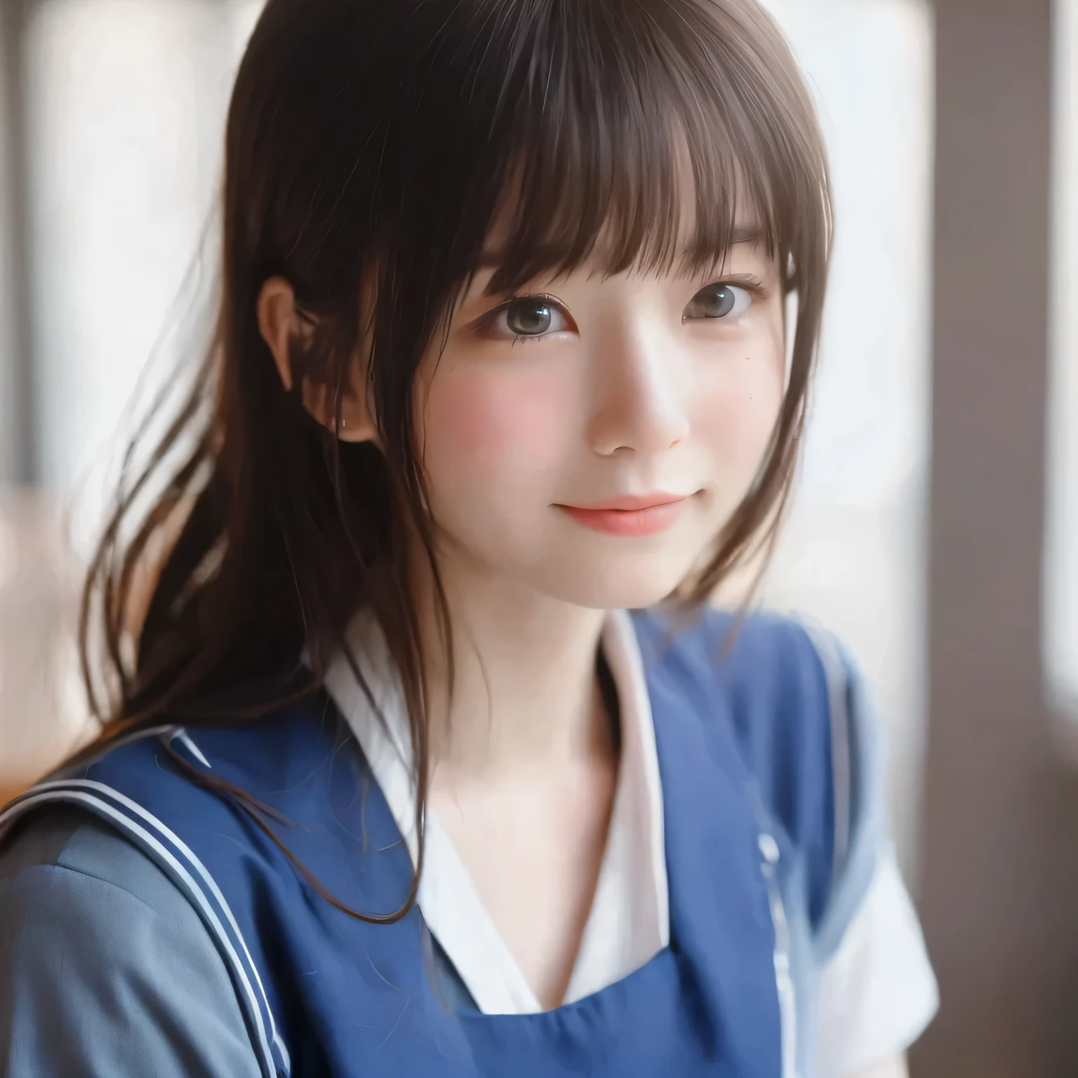 (1 person)、(Beautiful Japanese、18-year-old,Round face、refresh、clear、Seems kind、stylish、Pathetic、cute like an angel、cute、Iris、,actress,Almond-shaped eyes,Translucent white skin、Beautiful Skin), Good style , (((Beautiful big boobs:1.2))),(((Soft Breasts))),(very cute),(Black Hair),(Short Bob Hair),(Captivating eyes),(Eye highlights:1.2)、(8k、Live Shooting、Highest quality、masterpiece:1.2、Optimal Lighting)、((masterpiece)),(Photos taken by a professional photographer),(Genuine、photo Genuine:1.4),break,{ (White nurse costume),(((Traditional Nurse Uniform)))},(tears:1.4))(Red cheeks:1.2), break, break,Abandoned old hospital,Face shot:1.3、View your viewers, Face close-up,look up、Cleavage:1.6、Crying in tears,(((Recall))),