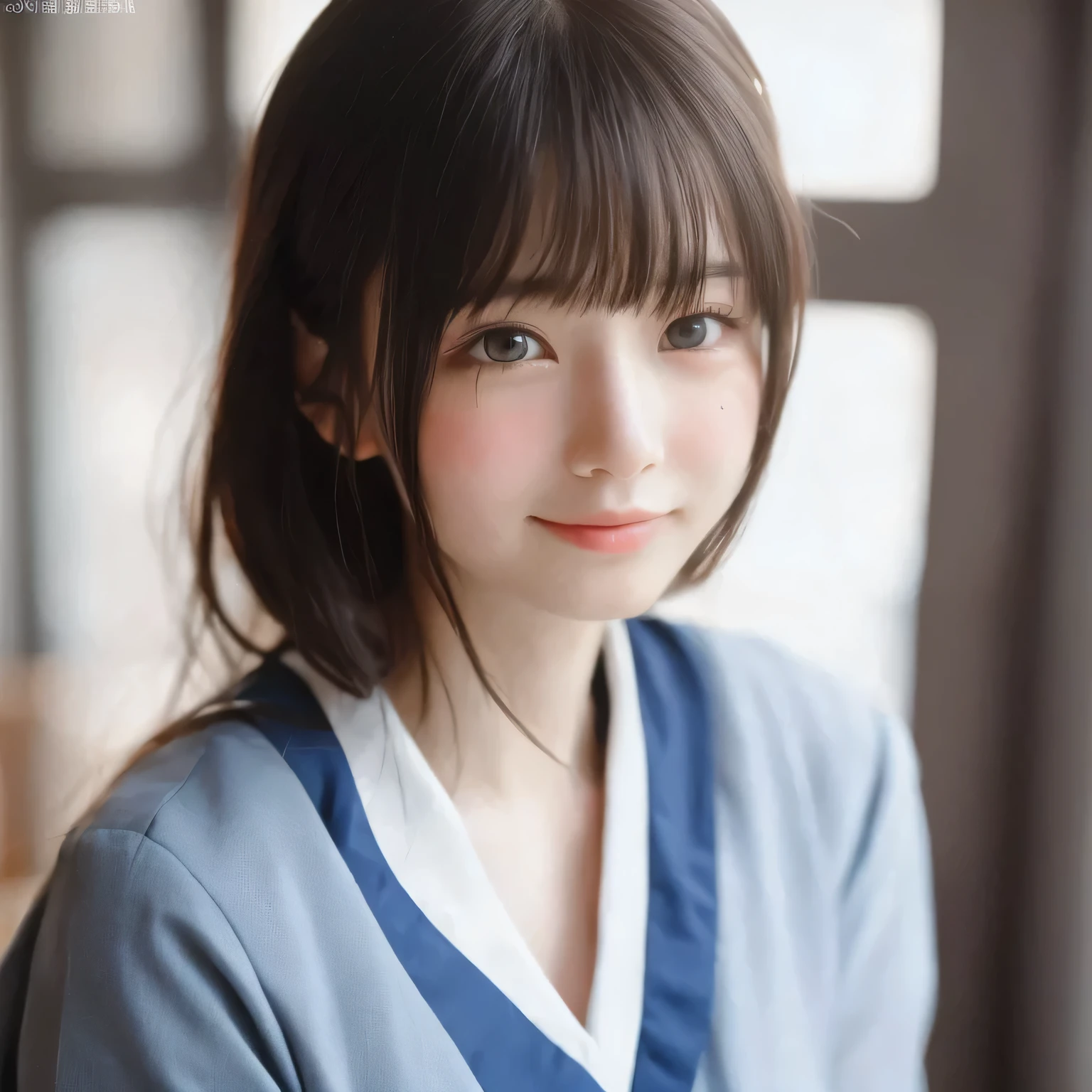 (1 person)、(Beautiful Japanese、18-year-old,Round face、refresh、clear、Seems kind、stylish、Pathetic、cute like an angel、cute、Iris、,actress,Almond-shaped eyes,Translucent white skin、Beautiful Skin), Good style , (((Beautiful big boobs:1.2))),(((Soft Breasts))),(very cute),(Black Hair),(Short Bob Hair),(Captivating eyes),(Eye highlights:1.2)、(8k、Live Shooting、Highest quality、masterpiece:1.2、Optimal Lighting)、((masterpiece)),(Photos taken by a professional photographer),(Genuine、photo Genuine:1.4),break,{ (White nurse costume),(((Traditional Nurse Uniform)))},(tears:1.4))(Red cheeks:1.2), break, break,Abandoned old hospital,Face shot:1.3、View your viewers, Face close-up,look up、Cleavage:1.6、Crying in tears,(((Recall))),