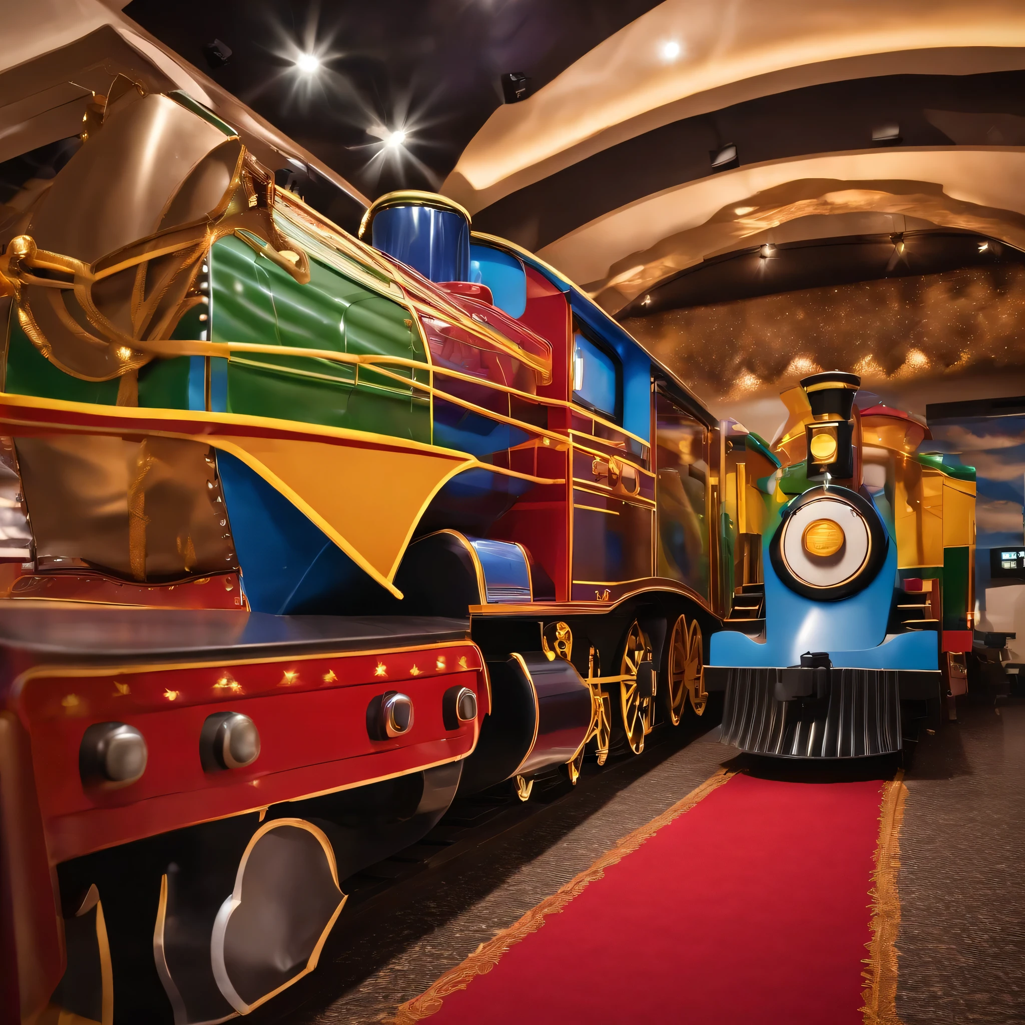 Multi-service train logo, decoration services and scenery creation for birthday parties and conferences 