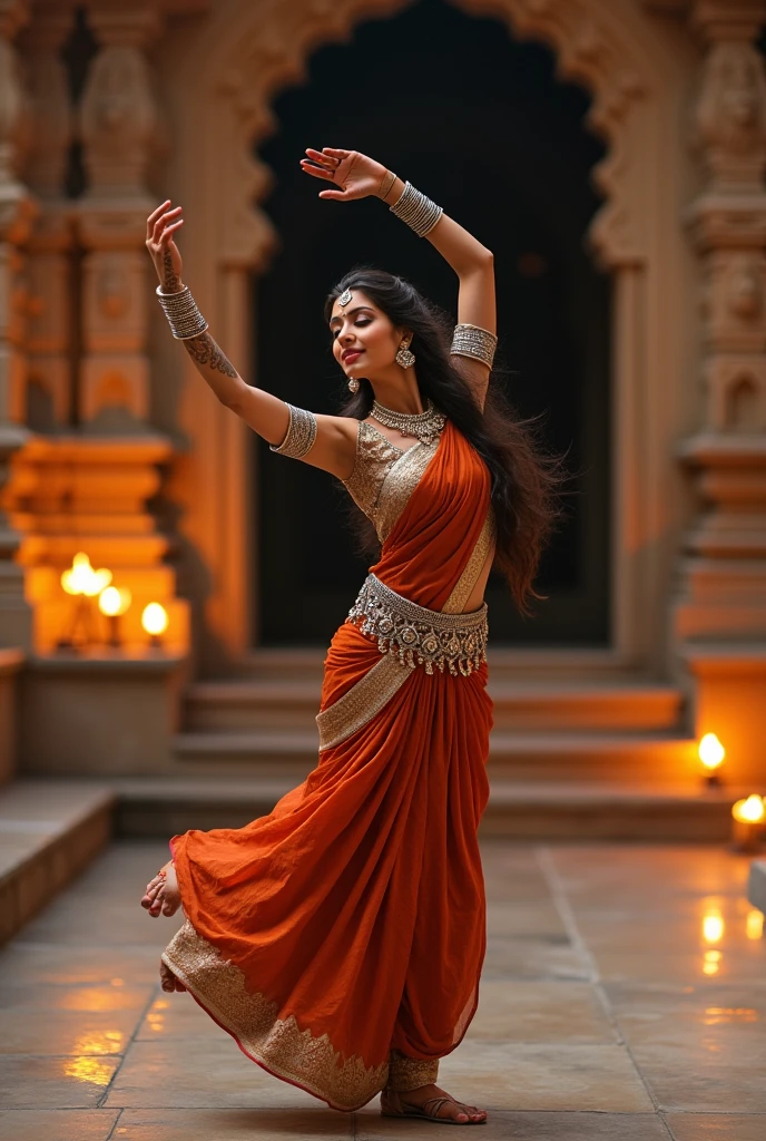 An indian lady nude dance