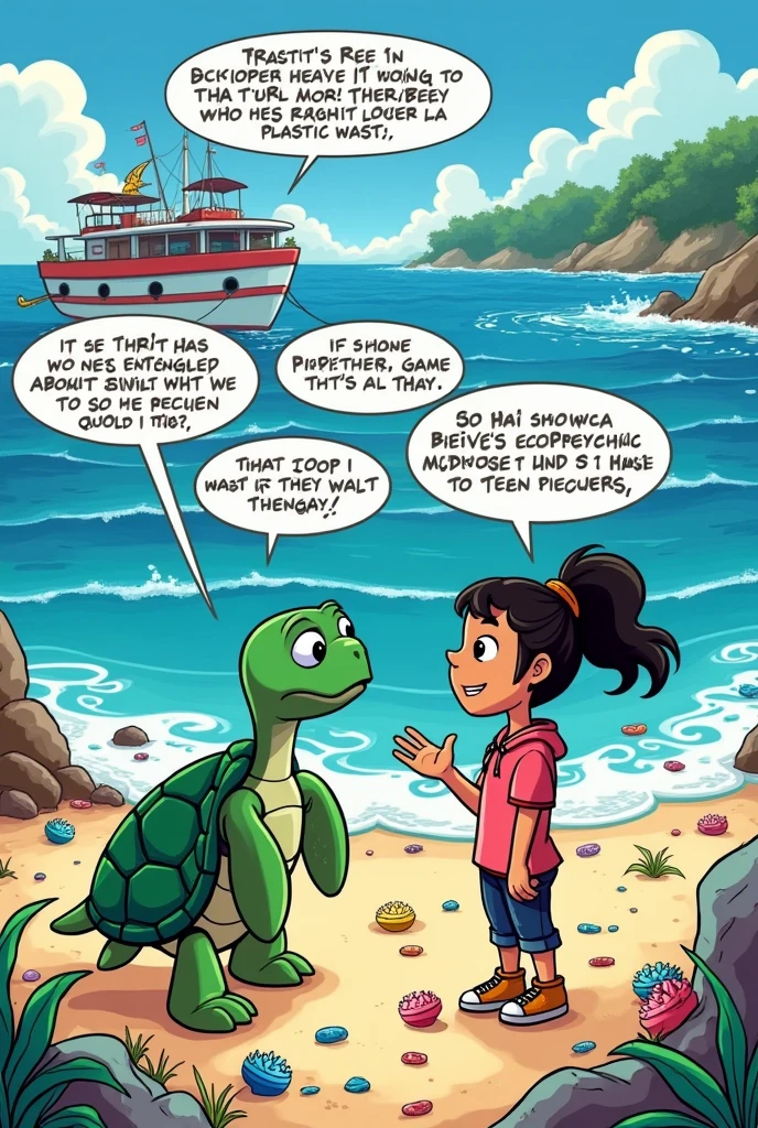 Dialogue on ‘Plastic Pollution and it’s effect on
Environment english comic