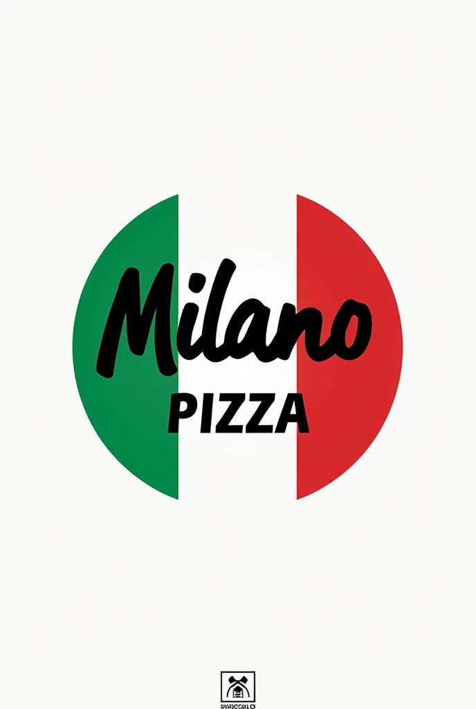 Logo Milano Pizza original aux couleurs de l'Italie avec du noir en plus , le même que celui là exactement en très haute résolution pour pouvoir l'agrandir