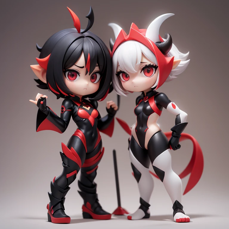 ,,Mini Characters,Red eyes,Black Hair,Ahoge,short hair,short hair,Very short hair,Dark atmosphere,Deformed Character,The horns grow,thin,thin,Small breasts,Small breasts,Tight fitting clothing,Yoga Suit,spats,Look forward,Observe the audience,Facing the screen,Stand with your feet apart,You can see the toes,You can see the toes,
