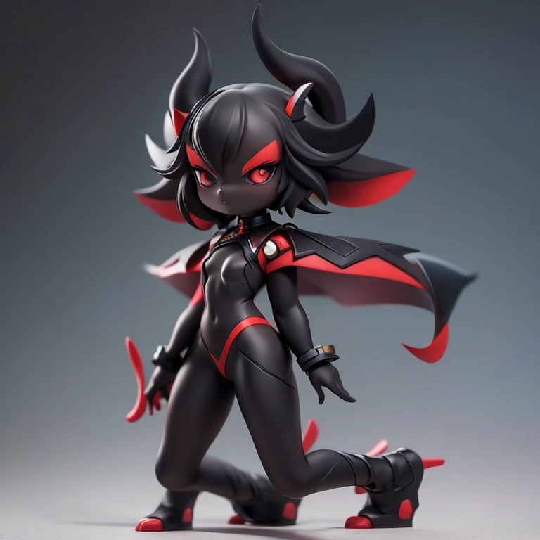 ,,Mini Characters,Red eyes,Black Hair,Ahoge,short hair,short hair,Very short hair,Dark atmosphere,Deformed Character,The horns grow,thin,thin,Small breasts,Small breasts,Tight fitting clothing,Yoga Suit,spats,Look forward,Observe the audience,Facing the screen,Stand with your feet apart,You can see the toes,You can see the toes,
