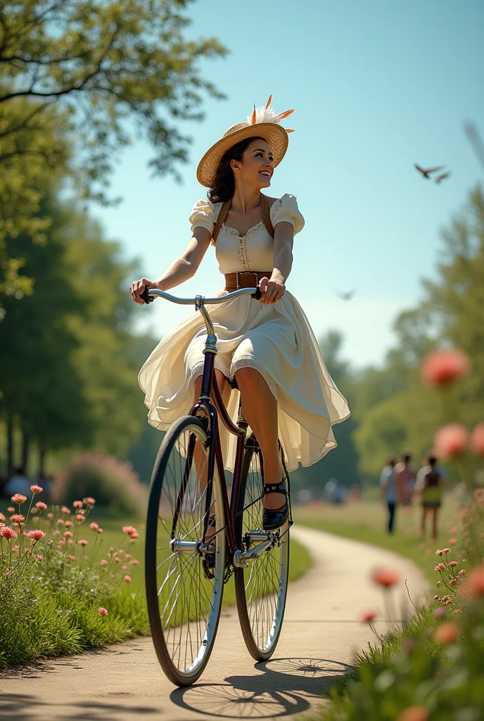 ride a penny-farthing