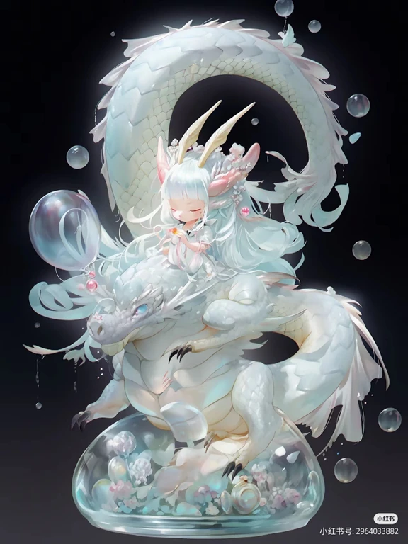 These 2 pictures can be said to be carefully selected. The overall effect is very good because the picture is richer: its details are not so perfect. Supplement: cute resin Chinese dragon girl, full body, fantasy creature, super cute, in the style of dreamlike fantasy creatures, in the style of fairycore, meticulous design, transparent metal texture.PVC,fine luster,clouds,nature elements, plush doll art, fuyukomatsui, ren hang. yanjun cheng, manticore, unicorncore, 3drender, 3d mod el, ue5 , ultra detail. -ar 3:4 --niji 5