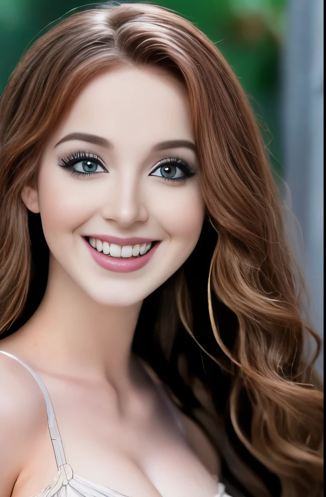 Realistic photo of (1 cute actress) long straight hair, thin makeup, medium breasts, long dress, close up, Canon EOS clear facial features 8K high resolution, sharp detail, realistically