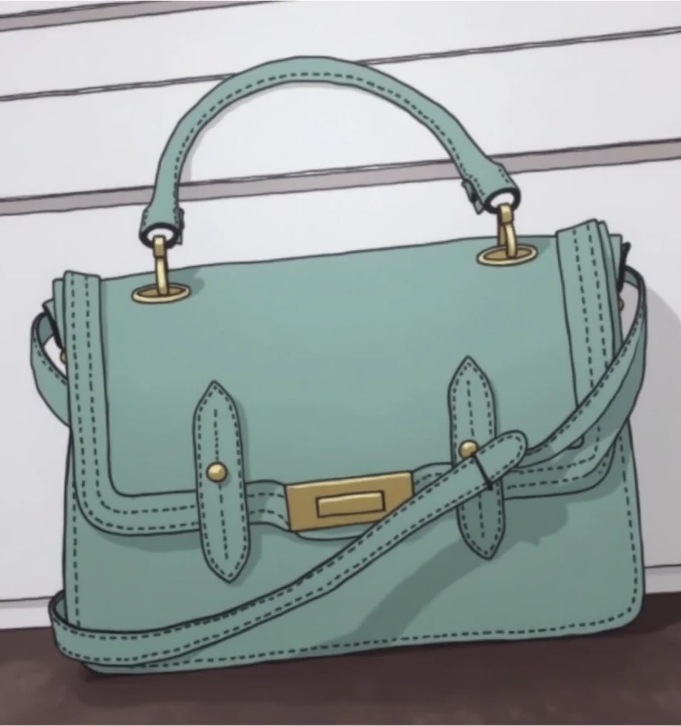 Minimalist drawing of this bag but in light pink