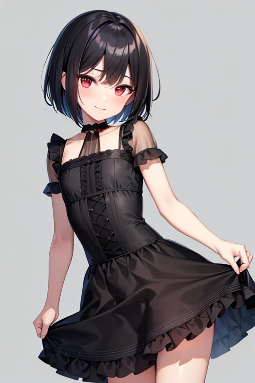 highest quality,masterpiece,Black Hair,Cosplay Event,Nearly naked,Sexy Costumes,Classmate,,See-through outfit
