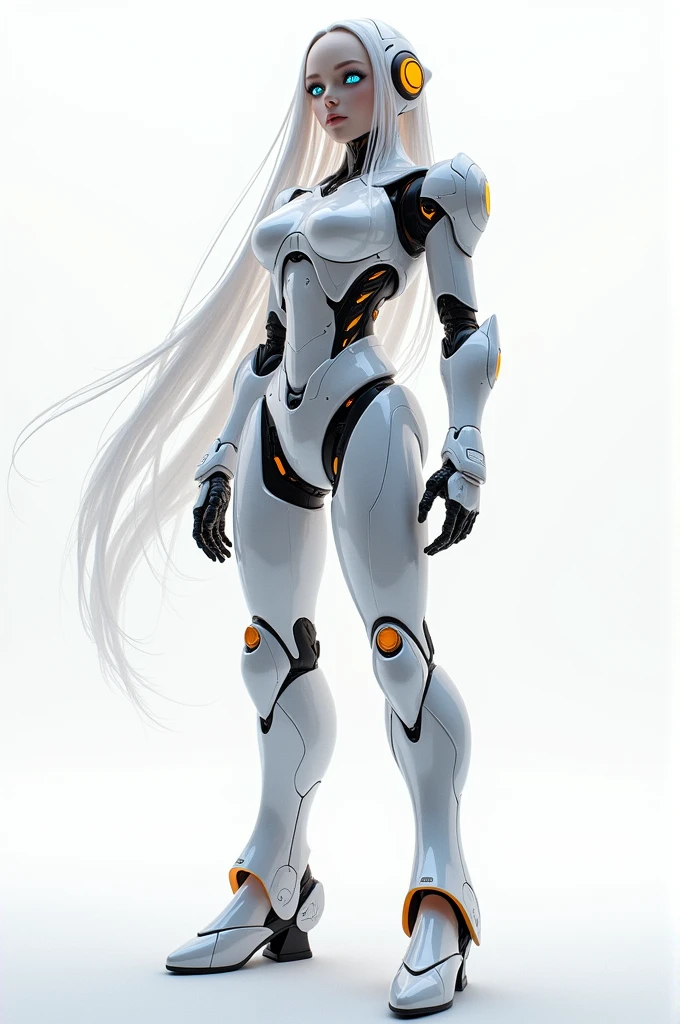 extreme biomechanical style, cyborg robot (female), beautiful robot assembled in a laboratory (future), extreme small waist, circuits and bimechanical parts in legs, hyperrealistic digital art Hyperrealistic, Amazing, surreal, full body shot, full body pose, perfect body, huge but, huge boobs, white and pink style, biomechanical style, front pose, +18