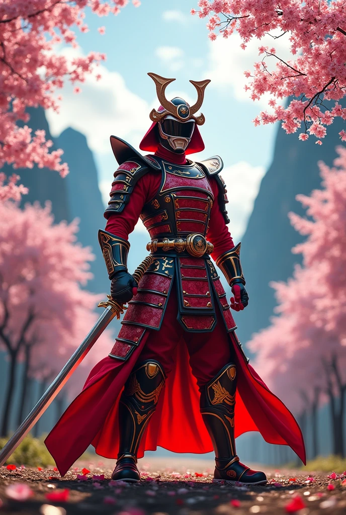 Red samurai power ranger