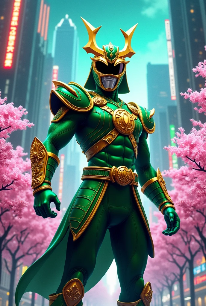 Green samurai power ranger